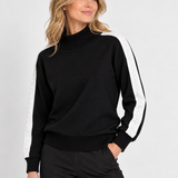 Cheda | Chandail bandes contrastantes sur manches