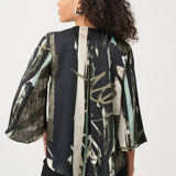 Lane | Blouse abstraite satinée