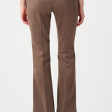 Philippa | Pantalon en suède jambe évasée