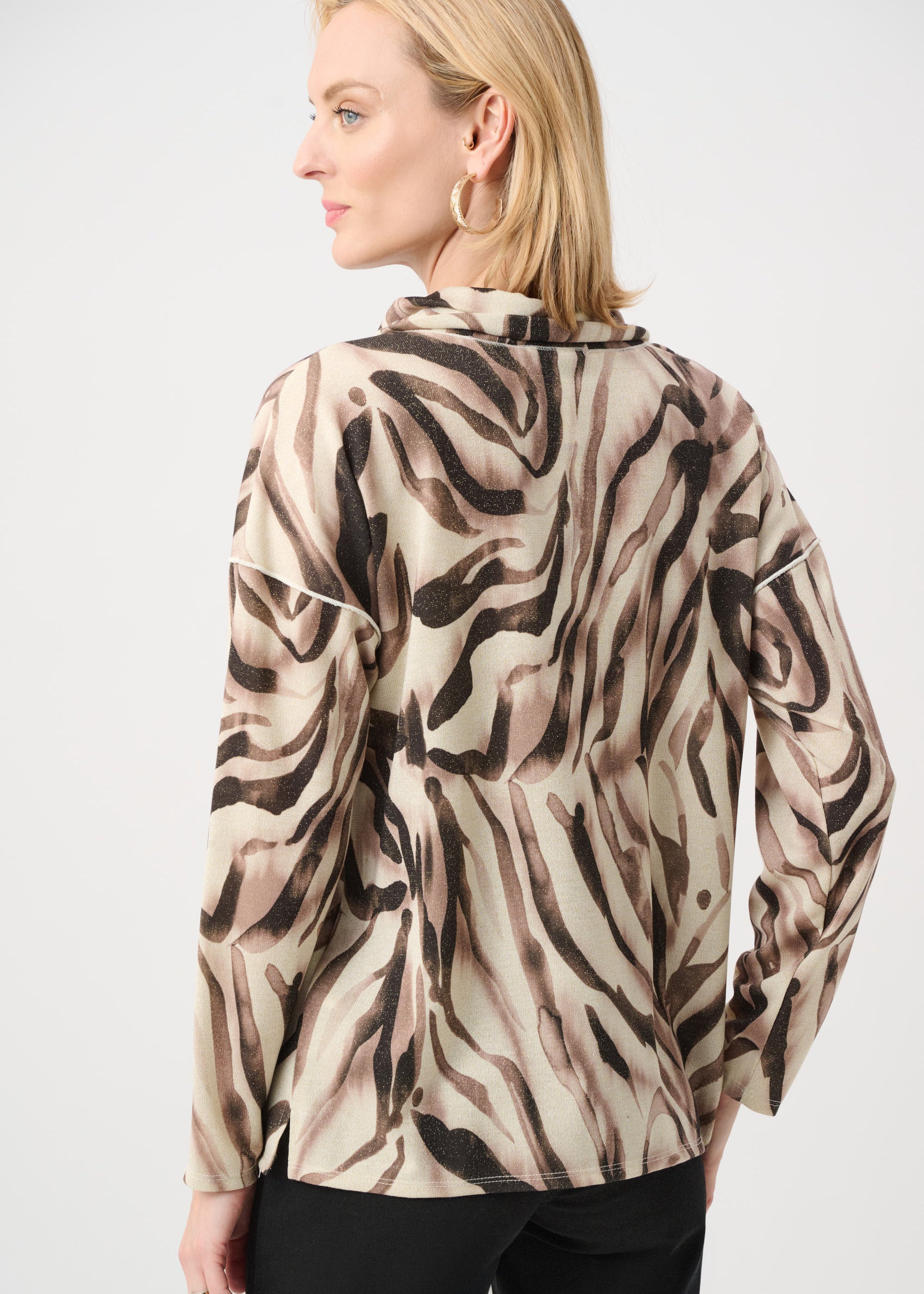 Celia | Haut imprimé avec lurex