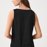 Gia | Camisole satinée avec dentelle
