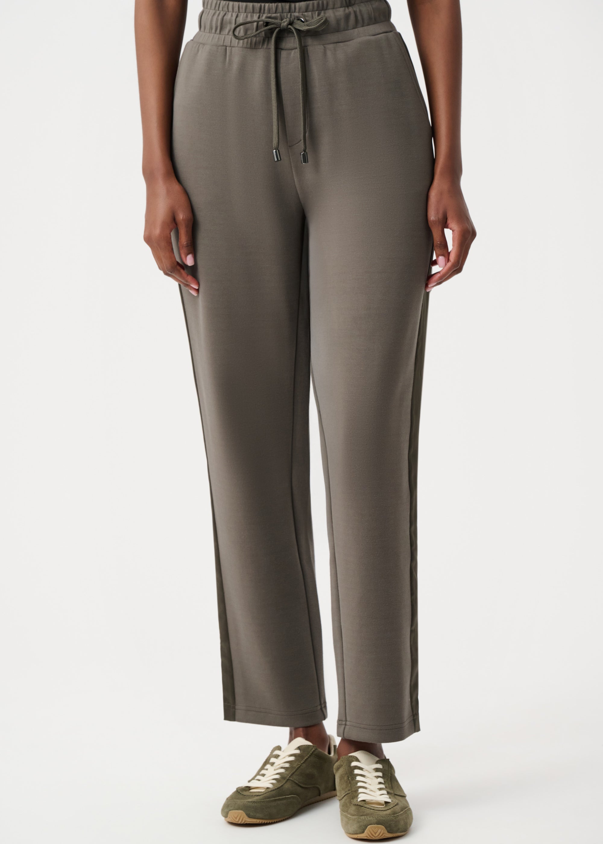 Moss | Pantalon confort avec bande satinée