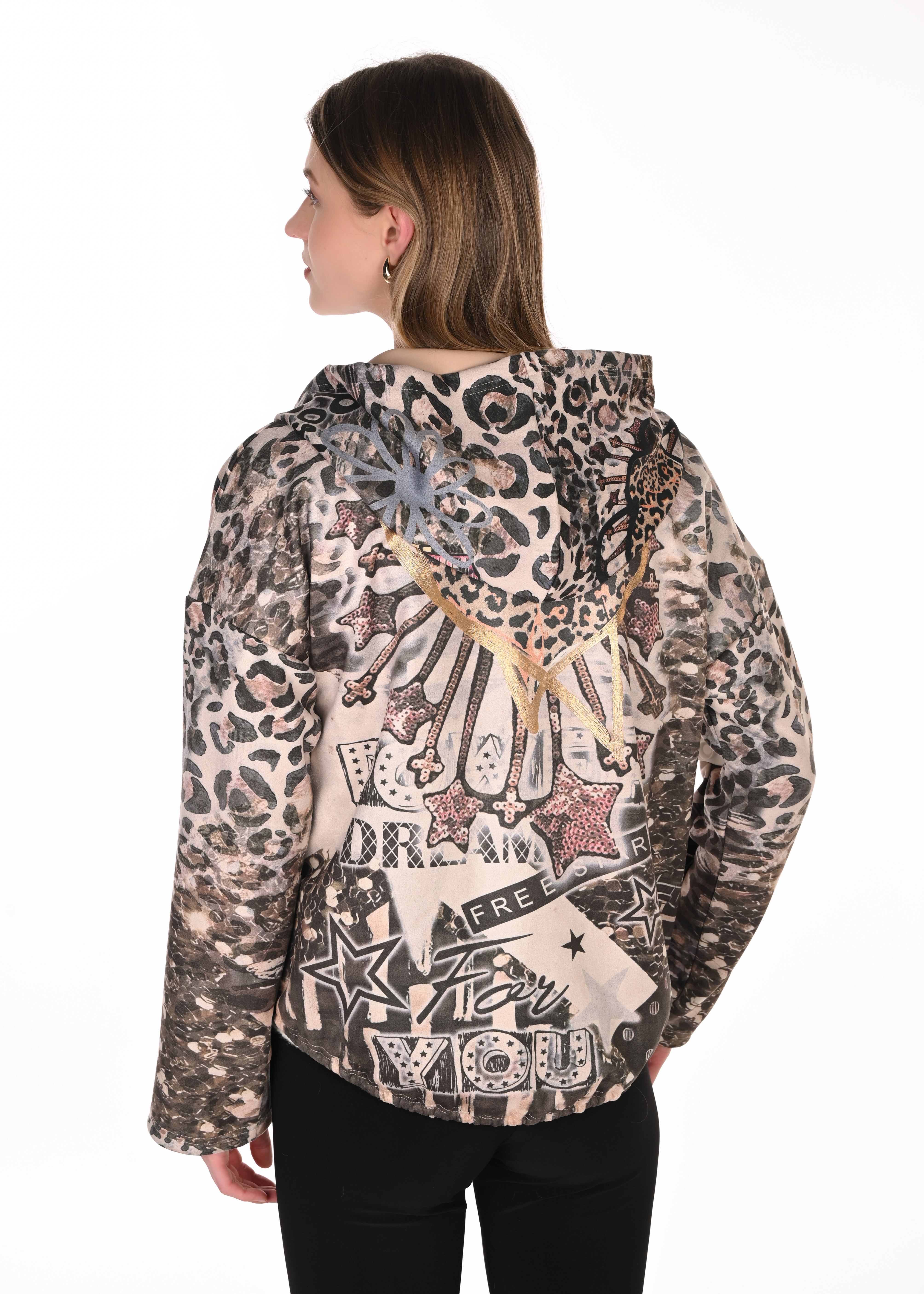 Roan | Veste imprimée avec capuchon