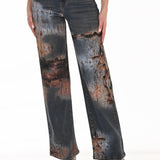 Dakota | Pantalon en jean imprimé