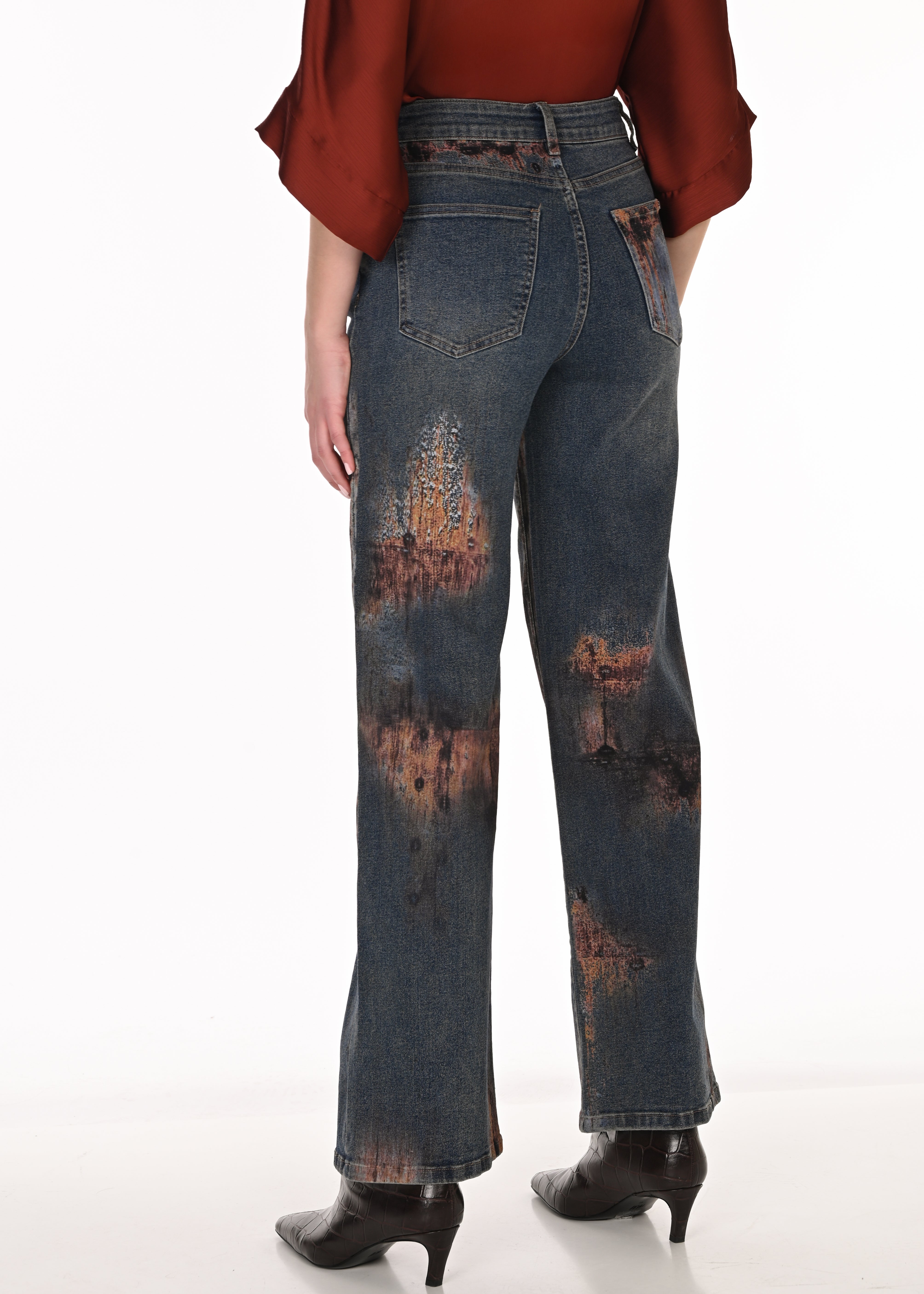 Dakota | Pantalon en jean imprimé