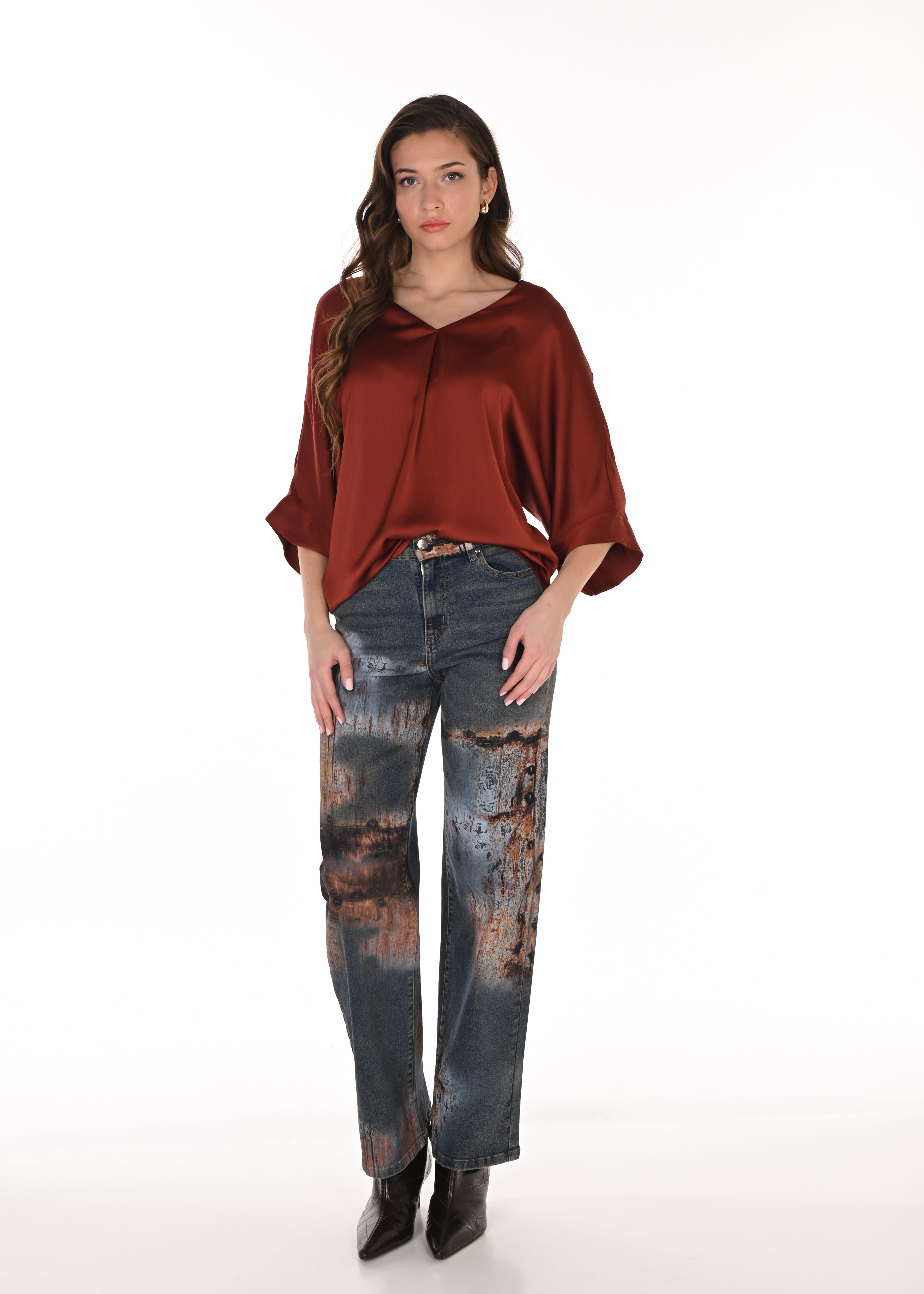 Dakota | Pantalon en jean imprimé