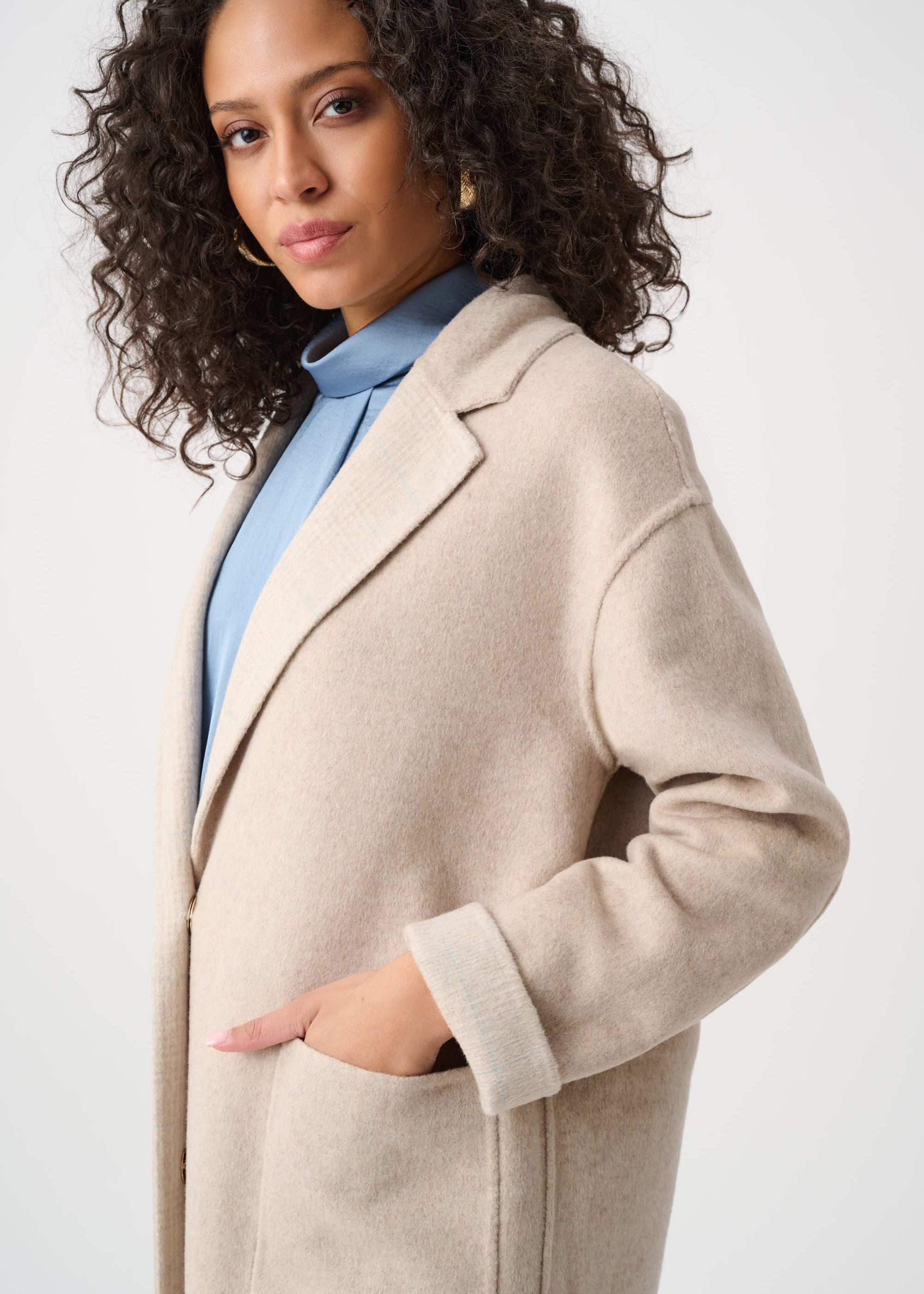 Camélia | Manteau réversible en laine