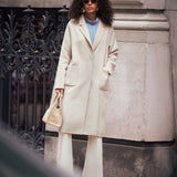 Camélia | Manteau réversible en laine