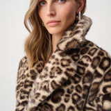 Muse | Manteau long imprimé léopard