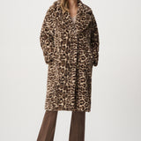 Muse | Manteau long imprimé léopard
