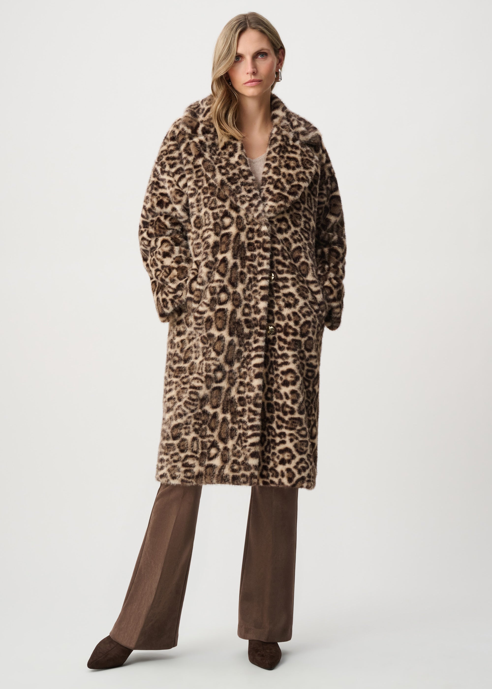 Muse | Manteau long imprimé léopard