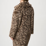 Muse | Manteau long imprimé léopard