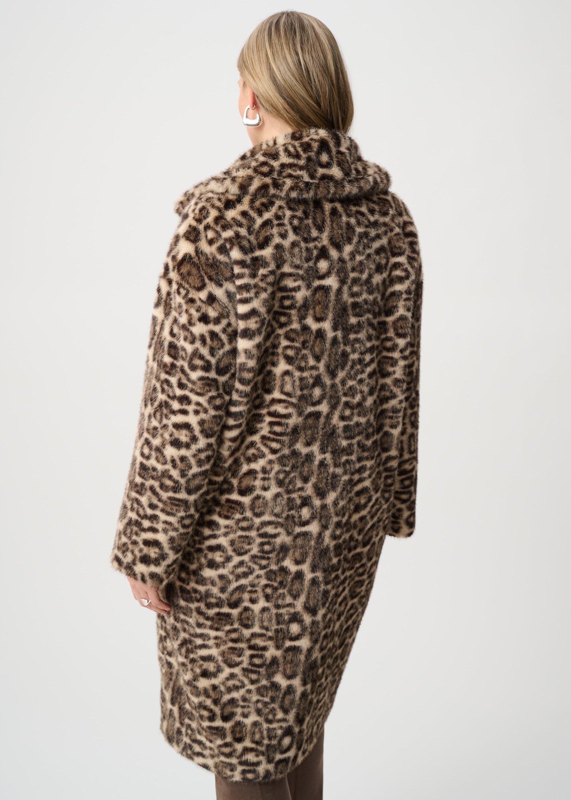 Muse | Manteau long imprimé léopard