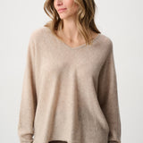 Violet | Pull en cachemire avec strass