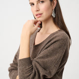 Violet | Pull en cachemire avec strass