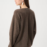 Violet | Pull en cachemire avec strass