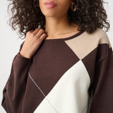 Liv | Pull à motif losange
