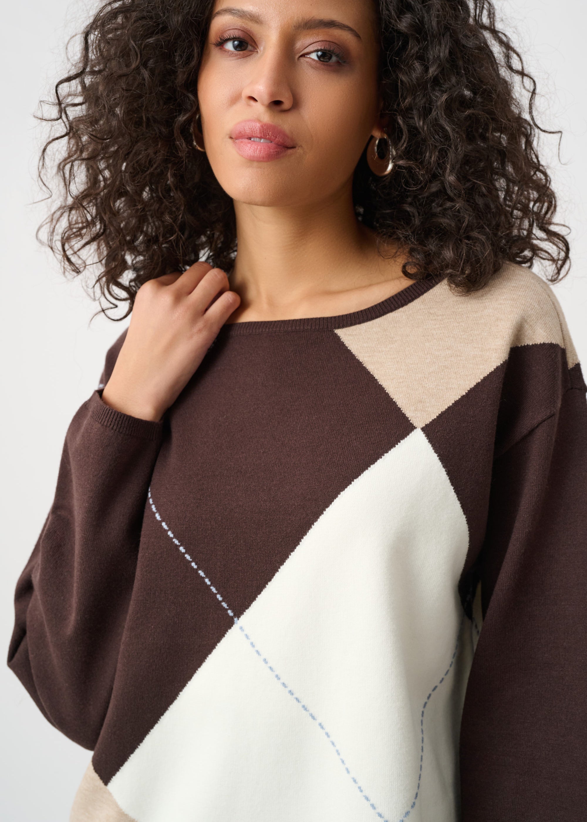 Liv | Pull à motif losange