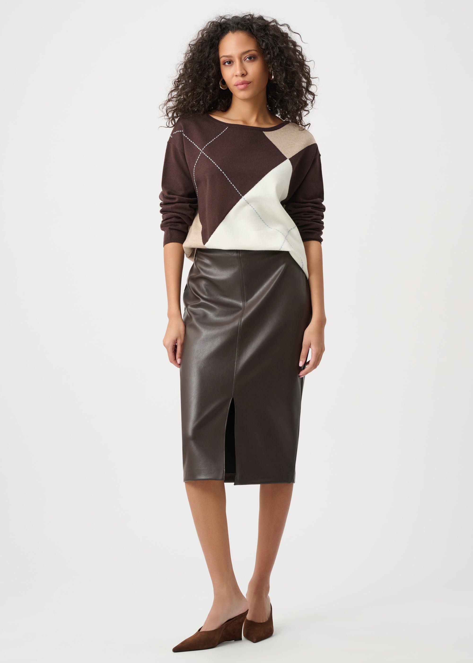 Liv | Pull à motif losange