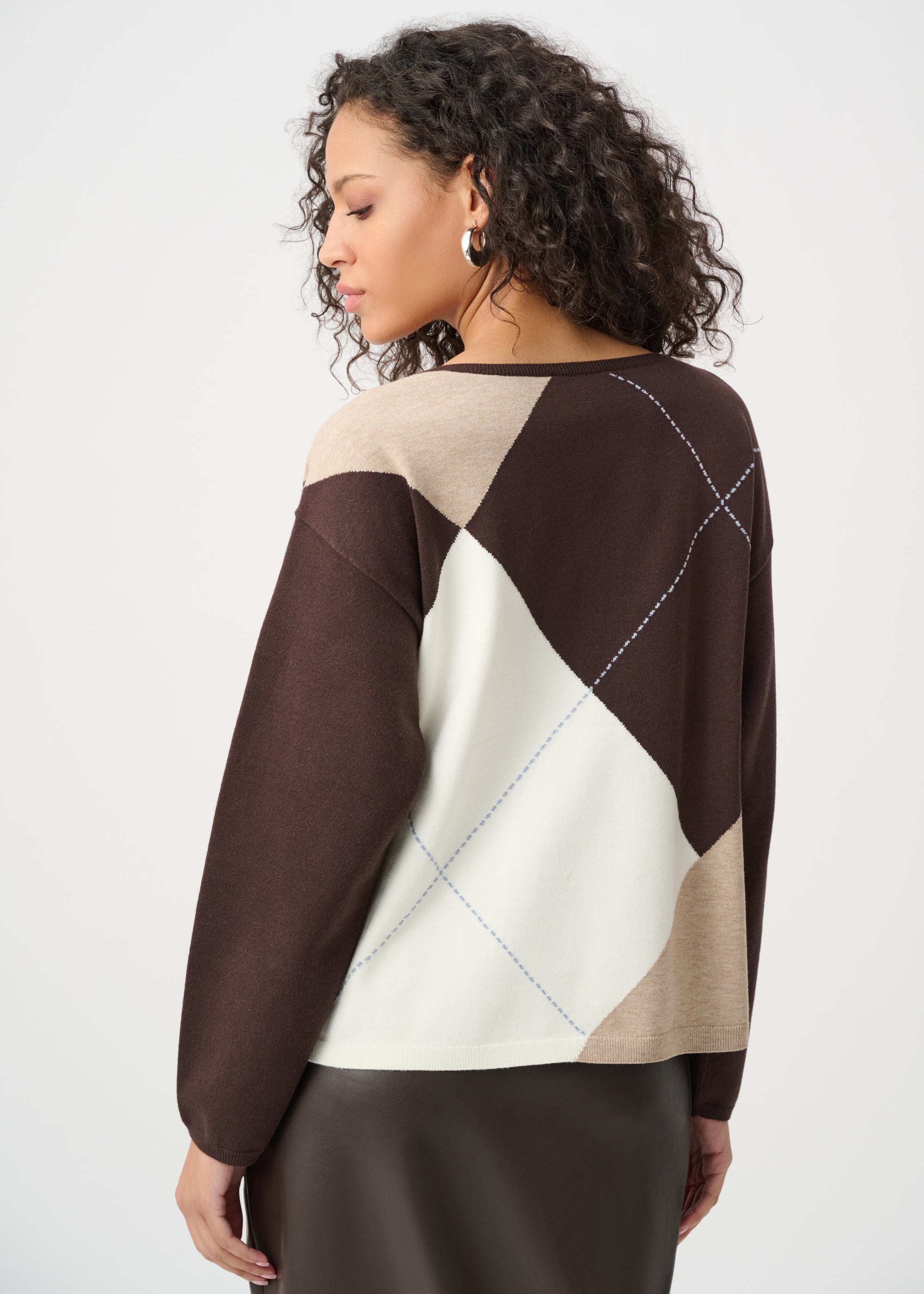 Liv | Pull à motif losange