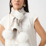 Foulard à pompons
