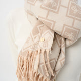 Foulard imprimé avec brillance