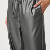 Onyx | Pantalon décontracté en cuir vegan
