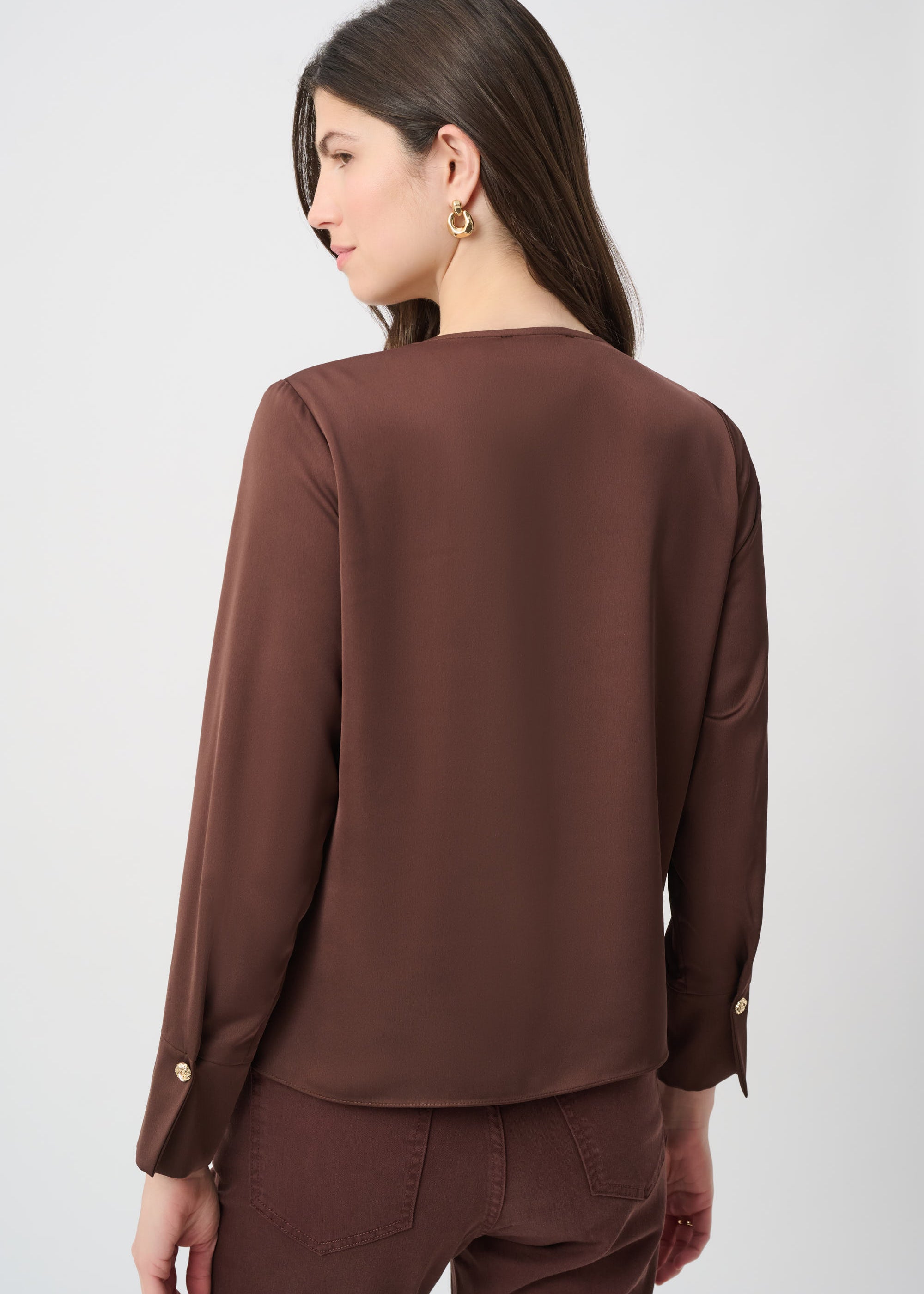 Carla | Blouse cache-cœur en satin