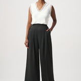 Ema | Camisole évasée en satin avec dentelle