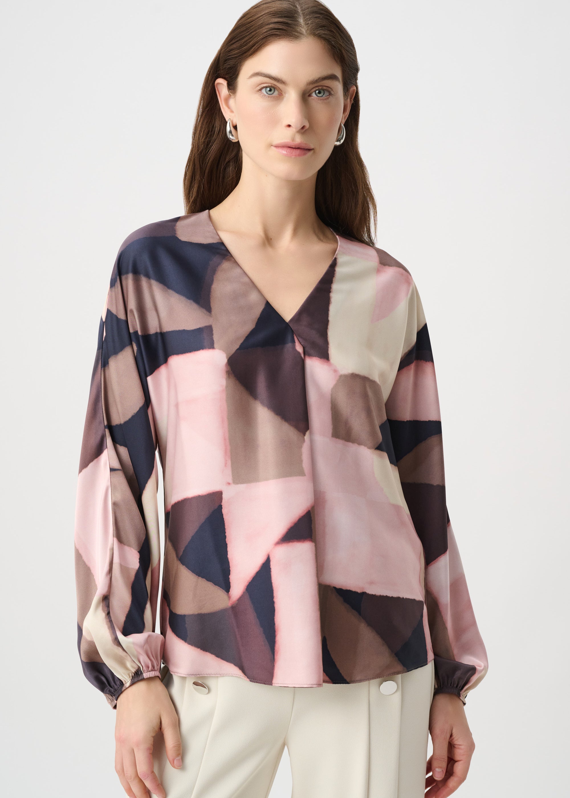 Elsa | Blouse satinée imprimée