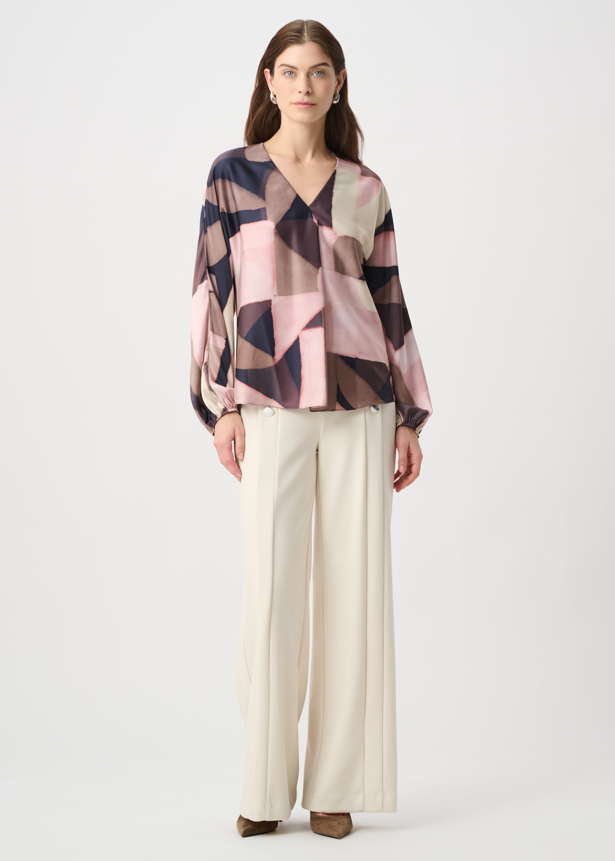 Elsa | Blouse satinée imprimée