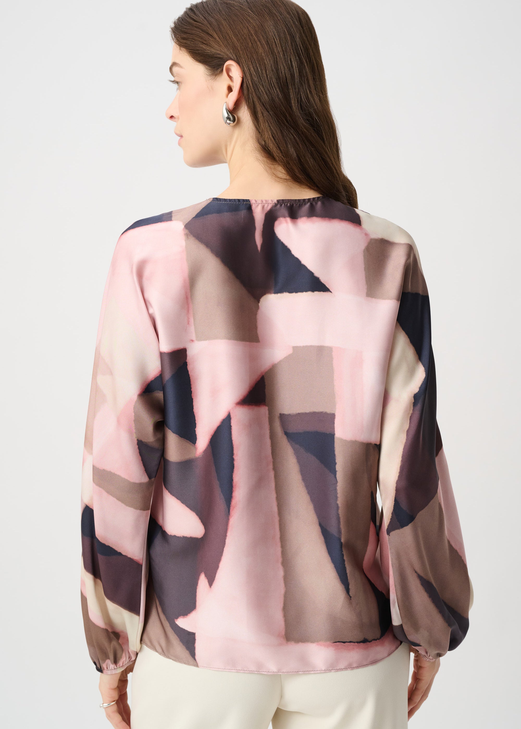 Elsa | Blouse satinée imprimée