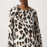 Etta  | Blouse satinée motif animal