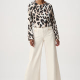 Etta  | Blouse satinée motif animal