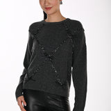 Elko | Pull avec pastilles et boucles