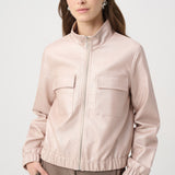 Dara | Blouson métallisé en cuir vegan