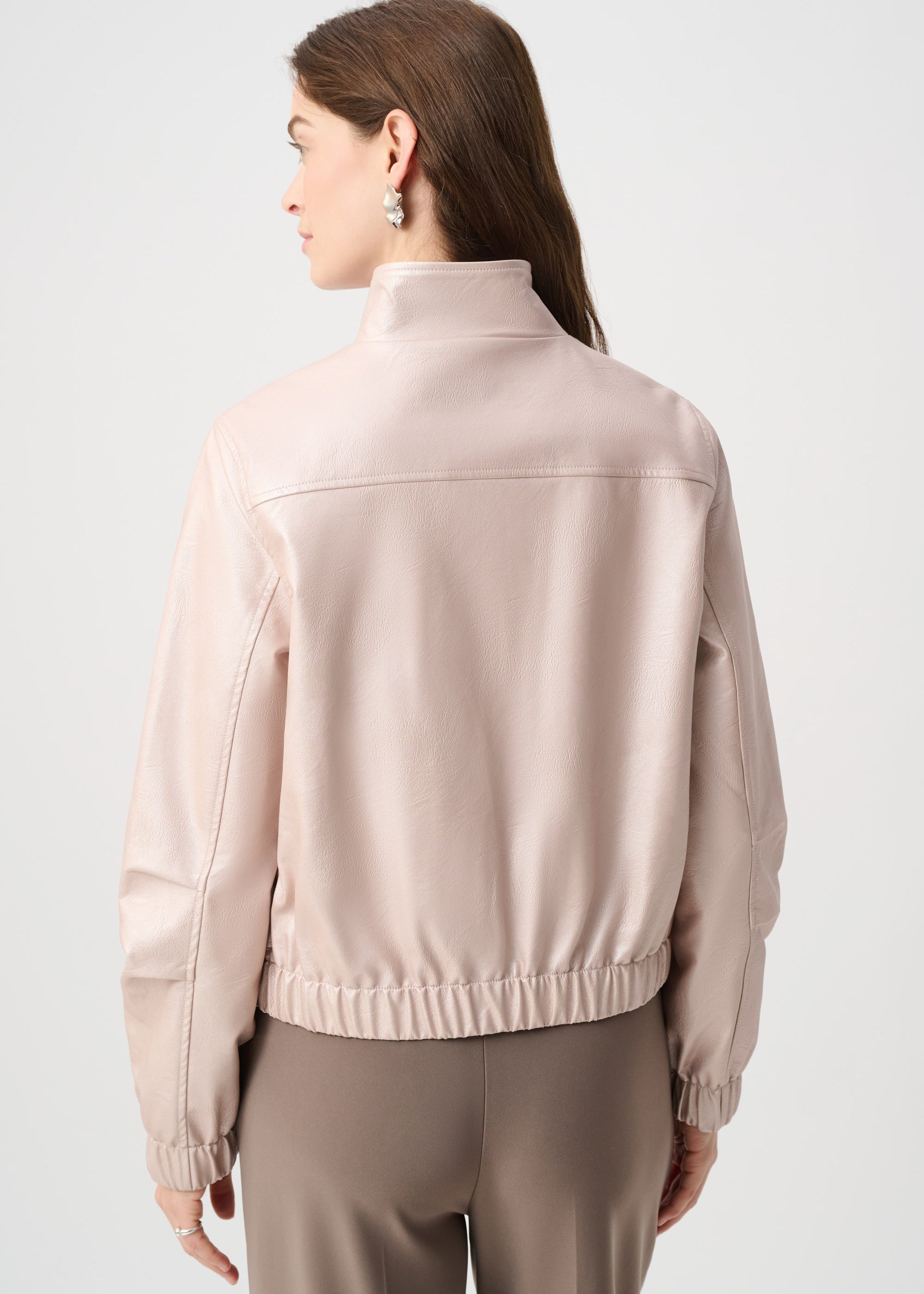 Dara | Blouson métallisé en cuir vegan