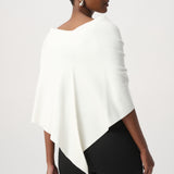 Luna | Poncho drapé avec fourrure vegan