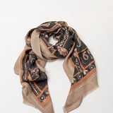 Bodin | Foulard imprimé avec franges