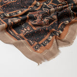 Bodin | Foulard imprimé avec franges