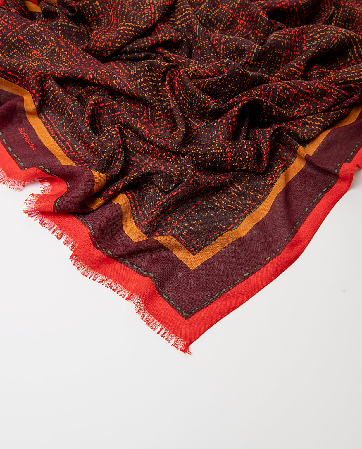 Bocca | Foulard imprimé avec franges