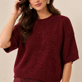 Briar | Haut manches courtes en lurex