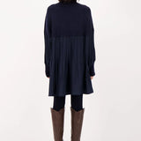 Emery | Robe en tricot et effet plissé au bas