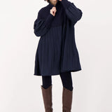 Emery | Robe en tricot et effet plissé au bas