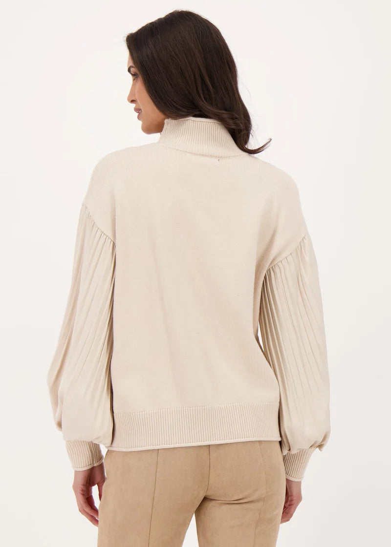 Greer | Pull en tricot et manches plissées