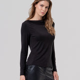 April | T-shirt uni col bateau