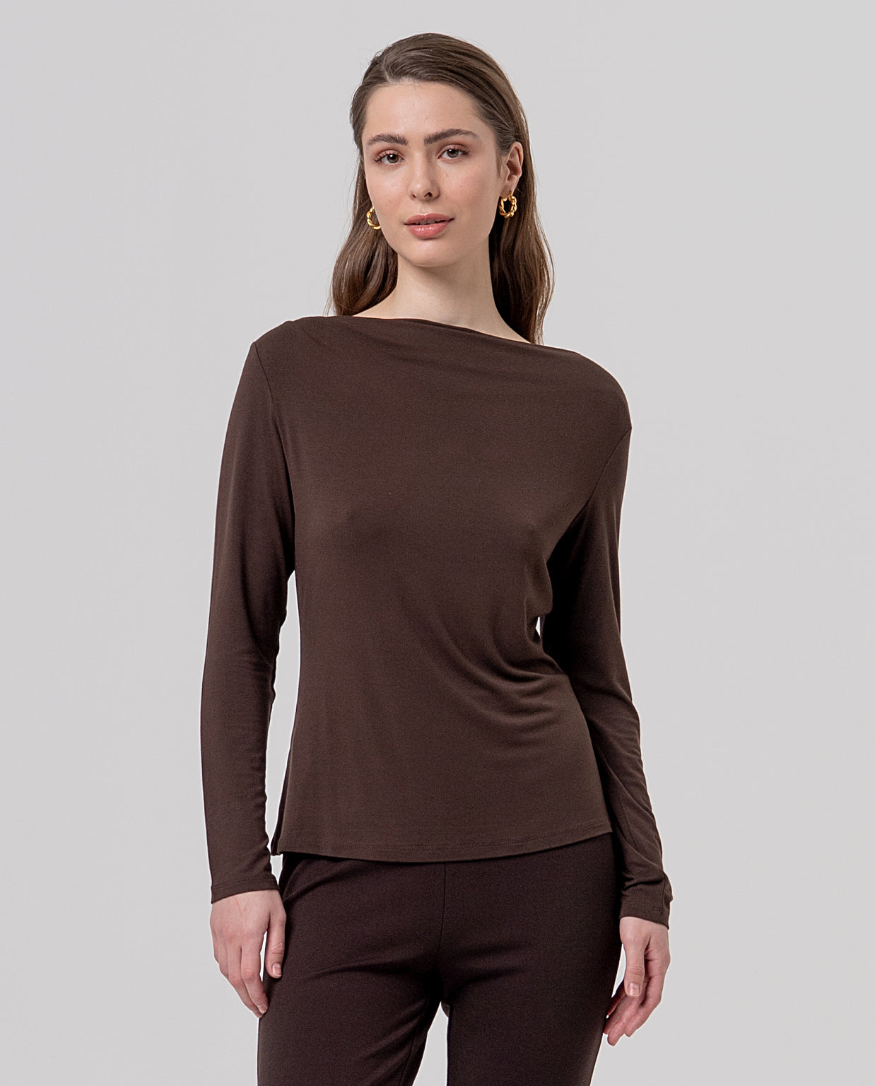 April | T-shirt uni col bateau