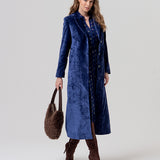 Beffa | Manteau long tissu velours