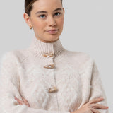 Baird | Cardigan tissu pelucheux avec boutons