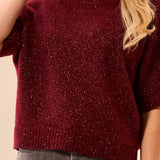 Briar | Haut manches courtes en lurex